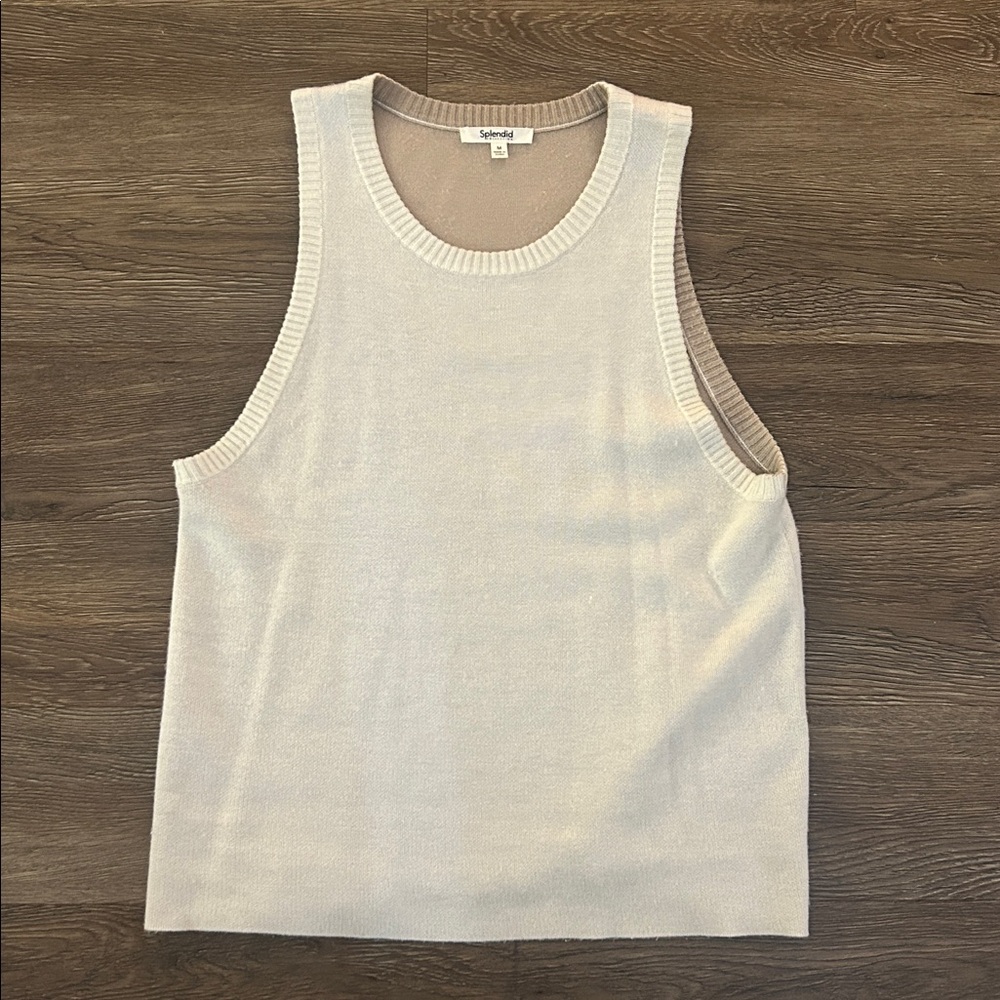 Splendid white Knit Top size medium